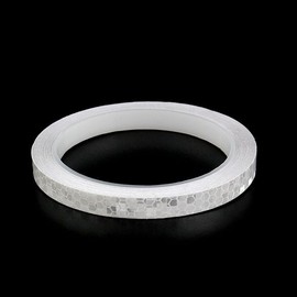 Hexagonal Honeycomb Pattern Reflective Sticker 1cm x 8M Silver Silver Reflective Frame / 육각 벌집패턴 반사스티커 1cm x 8M 실버 실버반사테