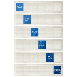 Privacy Door Sign, Do Not Disturb/Please Knock/Out of Office/in a Meeting/Back Soon/Working Remotely Indicator, That Lets Others Know Whether You're Available Or Not - Night Sky Pattern Office Door Sign for Meeting & Conference Room -Stainless Steel-10 x