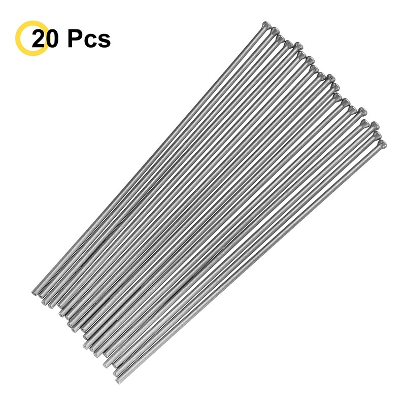 sourcing map 20pcs Descaling Needles 2mm x 6" Manganese Steel
