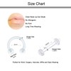 D.Bella 40pcs Clear Nose Retainer, Flexible Acrylic Nose Ring Retainer