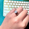 2Carat Radiant Cut White Moissanite Diamond Solitaire Engagement Ring (4)