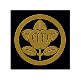 一般家紋蒔絵シール 08.丸に橘/GD