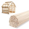 150 Pcs Balsa Wood Sticks 1/8 x 1/8 x 12