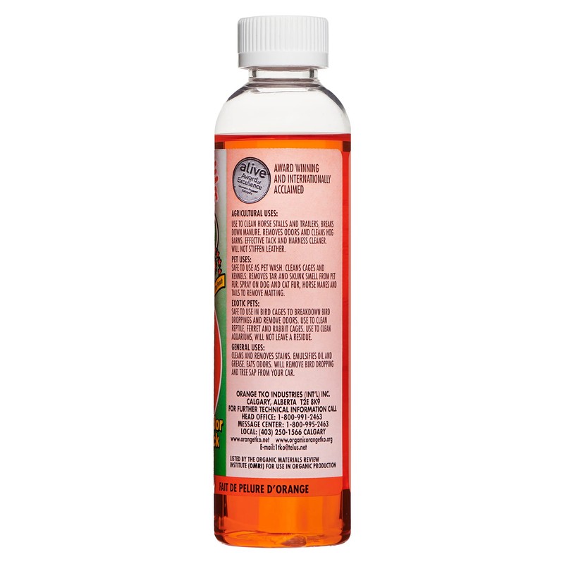 Organic Orange TKO Pet Power Concentrated Multi-Purpose Citrus Cleaner, Deodorizer,