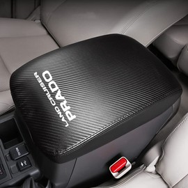 Kayafar Toyota Land Cruiser Prado 150 Series Armrest Cover Leather Cover Prado Console Box Cover Armrest Box Accessories PRADO Custom Interior Parts Dress Up Scratch Resistant Compatible with Prado