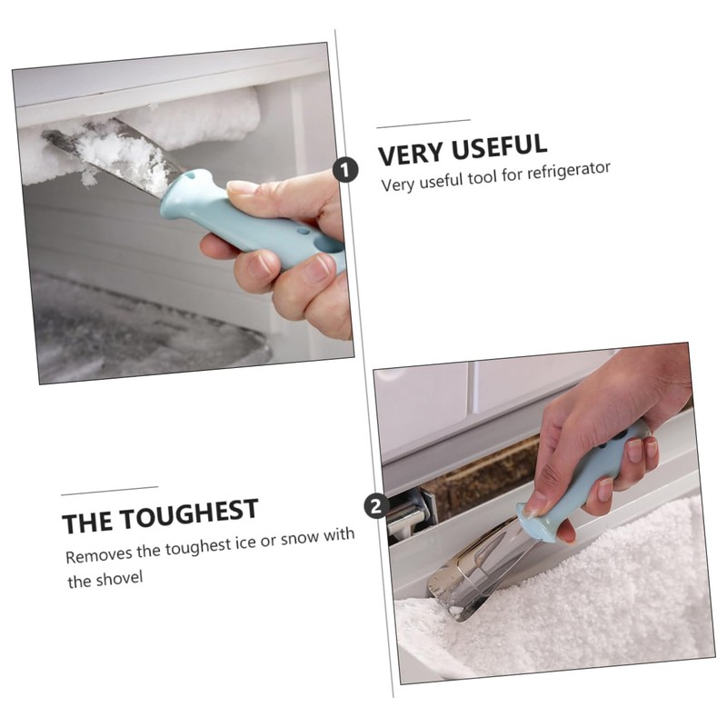 CAXUSD 3pcs Stainless Steel Ice Removal Scoop Compact Deicing Shovel