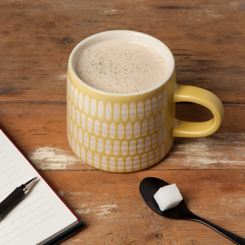 Danica Studio Ochre Imprint Ceramic Mugs 14 oz