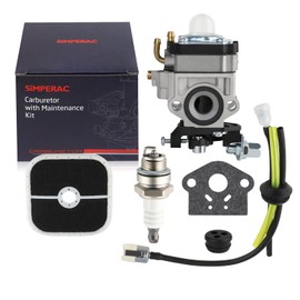 SIMPERAC C282 Carburetor for Shindaiwa T282 T282X C282 Trimmer Brushcutter WYK-352 Carburetor with Air Filter Fuel Line Tune Up Kit