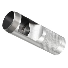 Kozelo 32mm Leather Hole Punch Cutter Tool with Anti-Slip Round Needle for Belt Watch Band Fabric Plastic Total Length 119mm