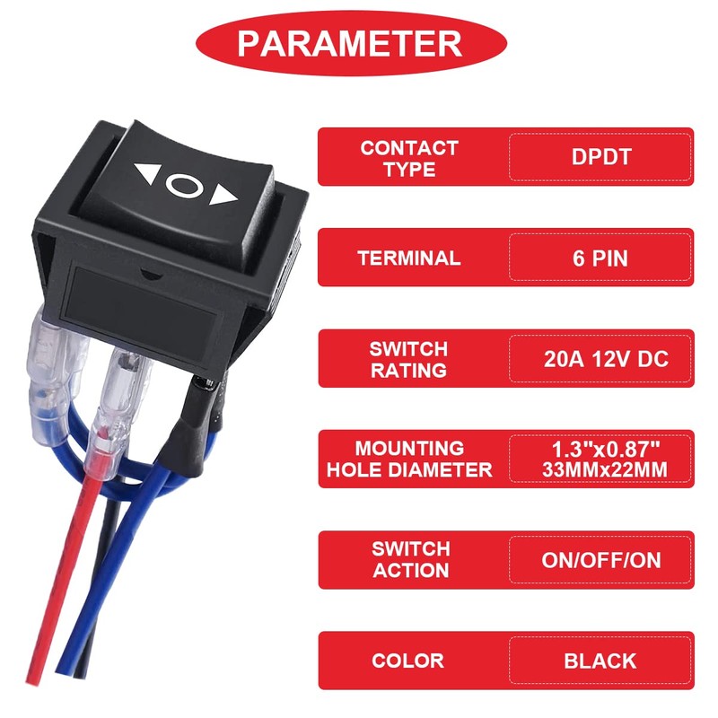 MKBKLLJY 4pcs DC 20A 12V Automatic Lock Motor Polarity Reverse