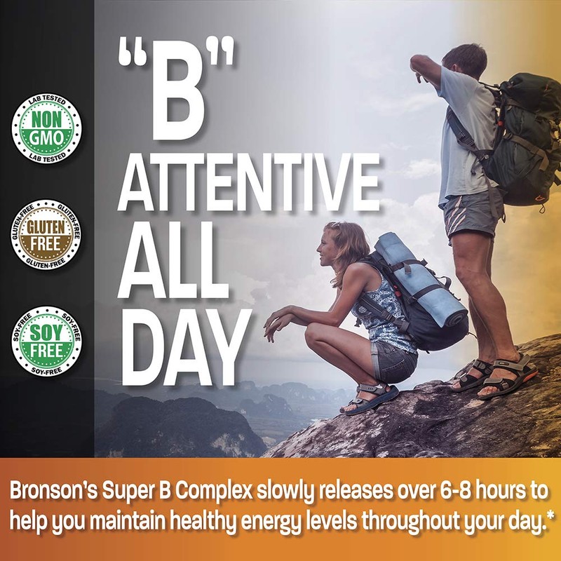 Bronson Vitamin B 100 Complex High Potency Sustained Release (Vitamin
