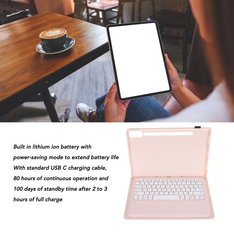 Keyboard Case for Tab P12 12.7inch Tablet 2023 Adjustable Angle