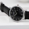 BUREI Men’s Watches, Ultra Thin, Black, Minimalist Quartz with Date