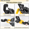 Hydraulic Crimping Tool,16 Ton Wire Crimping Tool Kit,6 AWG to