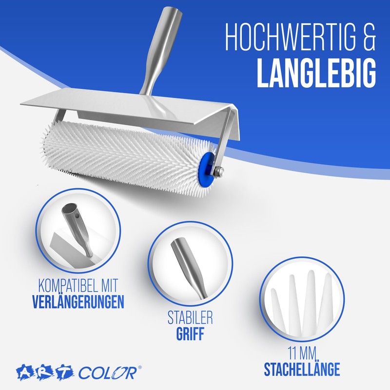 Spiked Roller for Compensating Compound (25 cm) with Splash Guard