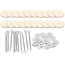 PATIKIL 50mm Doll Joints, 10 Set Removable Cotter Pin Joints Connector and Fiberboard Tray for Bear Limbs Making Head Joints DIY Crafts Accessories
