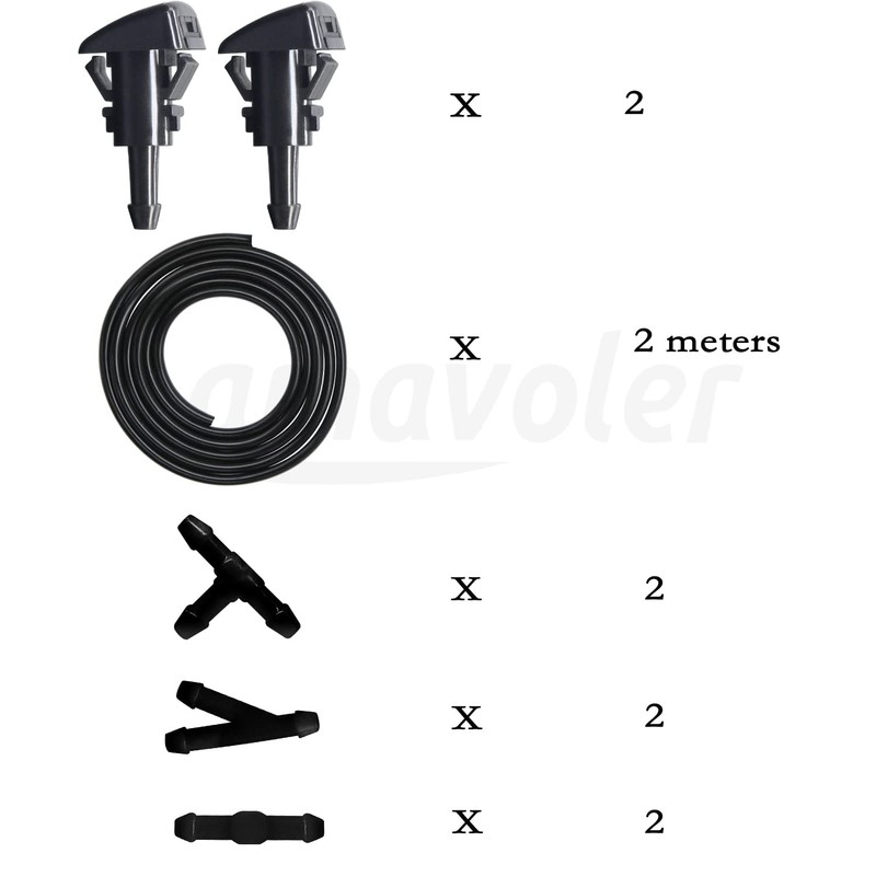 Amavoler Windshield Washer Nozzles Kit Replacement Fit Chrysler, Dodge, Jeep,