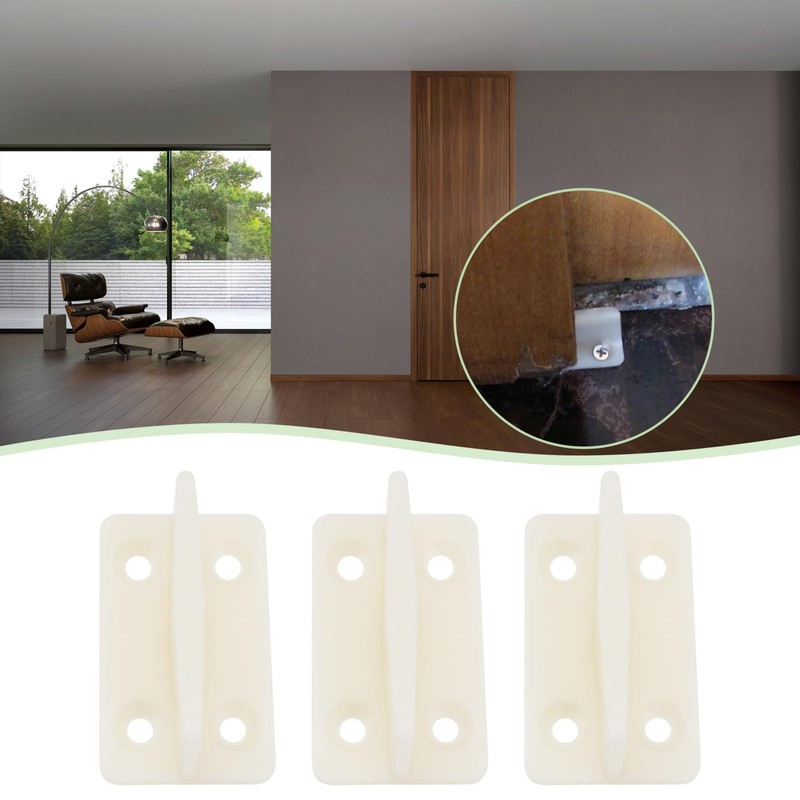 SING F LTD 10pcs Plastic Door Floor Guide Wooden Sliding