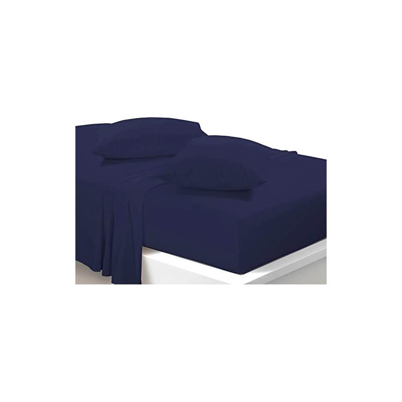 Fitted Bed Sheet With FREE MATCHING 2 X PILLOW CASES