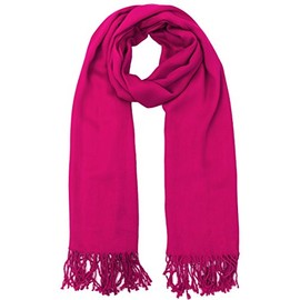 World of Shawls Super Soft Pashmina Shawl Scarf Wrap (Hot Pink)