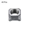 sourcing map Weld Nuts, M14 Square UNC Carbon Steel Machine