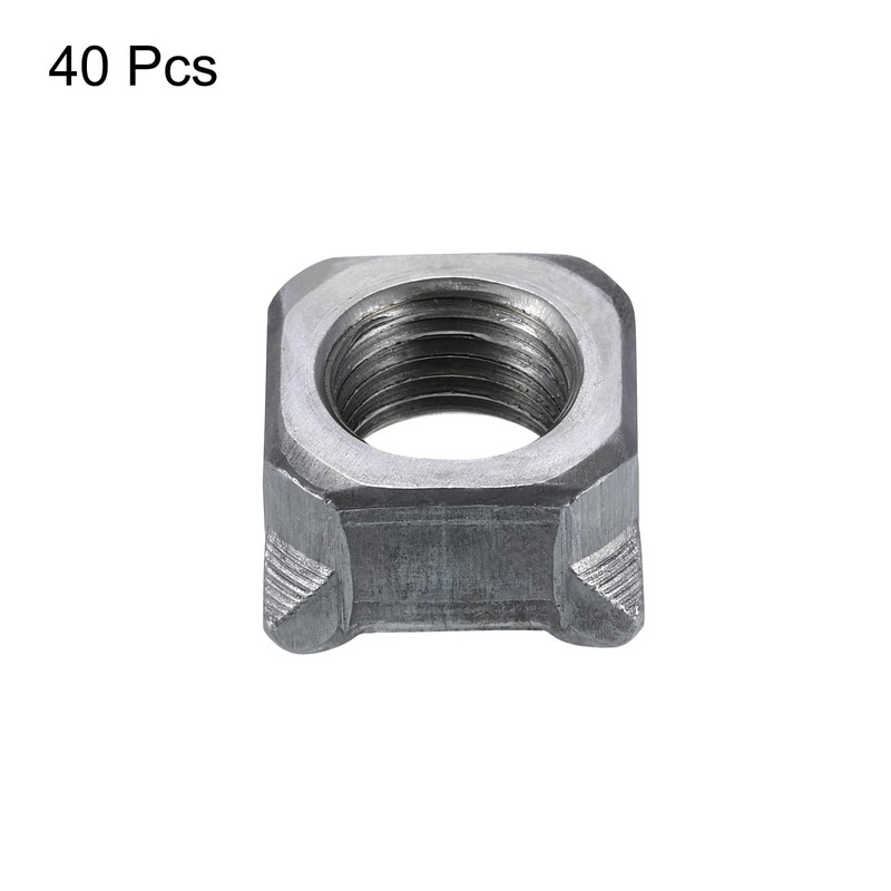 sourcing map Weld Nuts, M14 Square UNC Carbon Steel Machine
