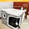 Heerduos Cat Bed for Indoor Cats,Covered Cat Cave House &