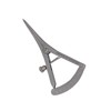 Zamaha UK Castroviejo Caliper Range 0-40MM with Straight Tip, Stainless