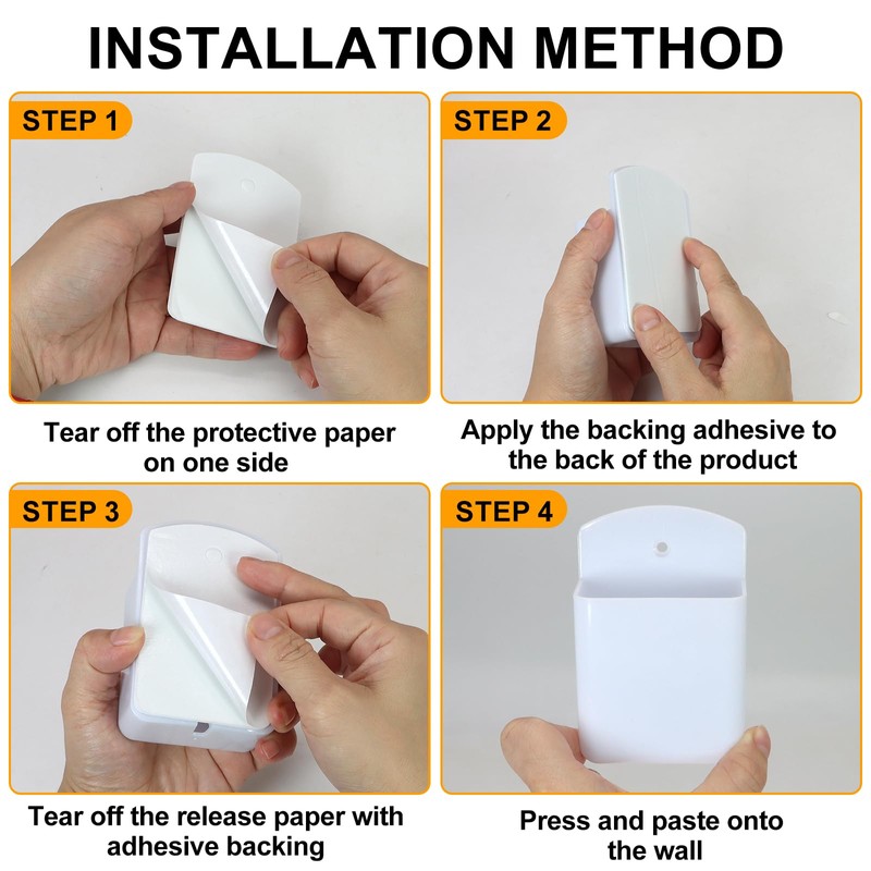 yeloumiss 2 PCS Self Adhesive Remote Holder Wall Mount Control