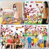 Mooliwe 74 Pcs Spring Flower Bulletin Board Decorations Set We