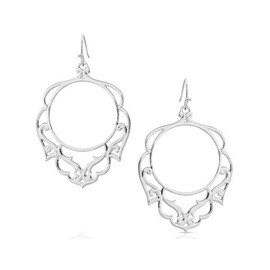 Montana Silversmiths Western Lifestyle Inspired Dangle Earrings (Wide Open Spaces Filigree)