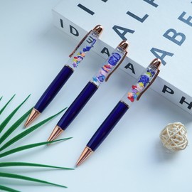 Sikyby Funny Scorpion Pens with Cute Floater Floating Liquid for Journal Office Unique Gift for Men and Women