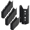 24 Pack Galvanized Black Fence Brackets for Wood 2x4, Carbon
