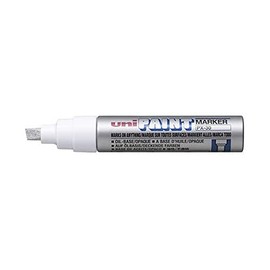 uni-ball 182213 - Lackmarker Paint PX-30 mit Keilspitze, silber