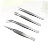 Healeved 4pcs Multifunctional Steel Tweezers Manicure and Jewelry Repair Includes