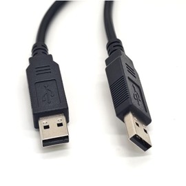 GXMRHWY USB 2.0 Male to USB 2.0 Male with FT232R Chipset Null Modem Cable for PC to PC Data Transfering Communication 2.5Meter