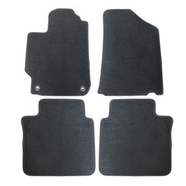 FZJDSD Black 4Pcs Front & Rear Floor Mats Carpet Velour Replacement Compatible with Toyota Camry 2012 2013 2014 2015 2016 2017