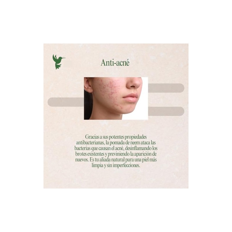 Extraherbos Pomada de Neem 100% Natural, 30g - Para cicatrices