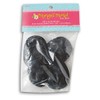 Craft Decor Set of Four (4) Miniature Black Flocked Cowboy