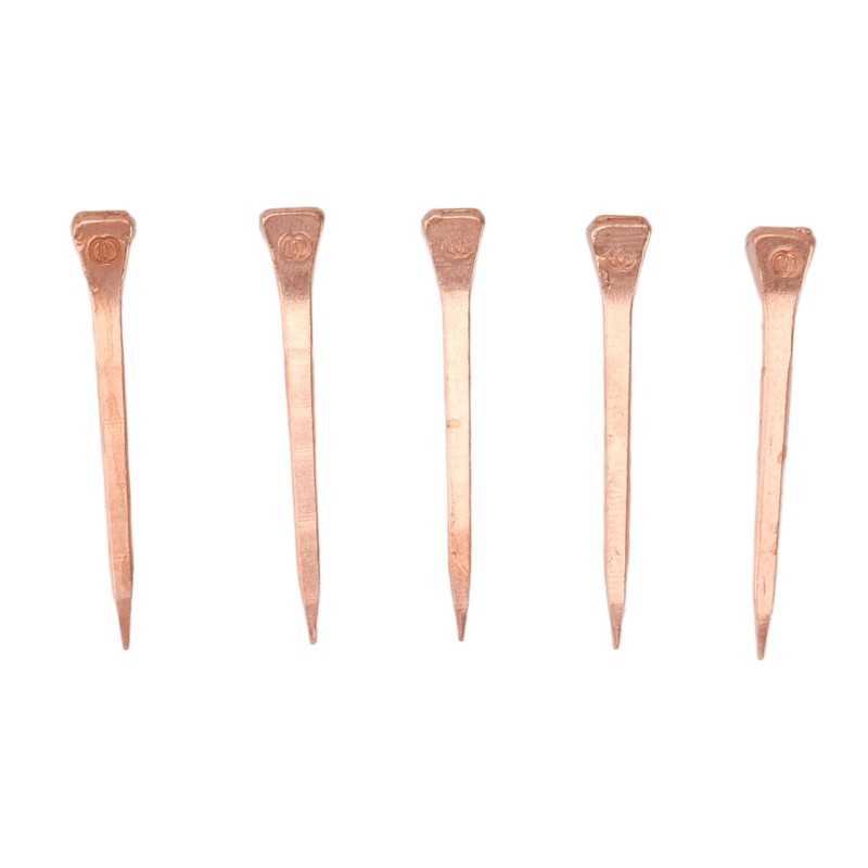 250Pcs Horseshoe Nails Copper Plated Rustproof Equestrian Riding Equipment Pet