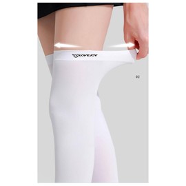 Golf Socks, Cool Touch, UV Protection, UPF 50+, Compression Stockings, Ice Silk, Cool, Stretchy, Stretchy, Over-the-Knee Socks, Knee-High, Stirrup Socks, Sports, UV Protection, Summer, White, Black, White