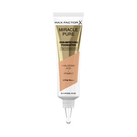 Max Factor Miracle Pure Skin Improving Foundation Colour 50 Natural Rose Skin Enhancing Makeup SPF 30 30ml