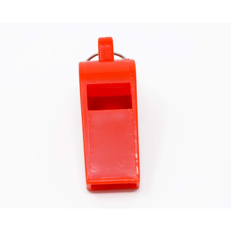 Adoretex Sport Guard Pea Coach Plastic Whistle with Lanyard, Red