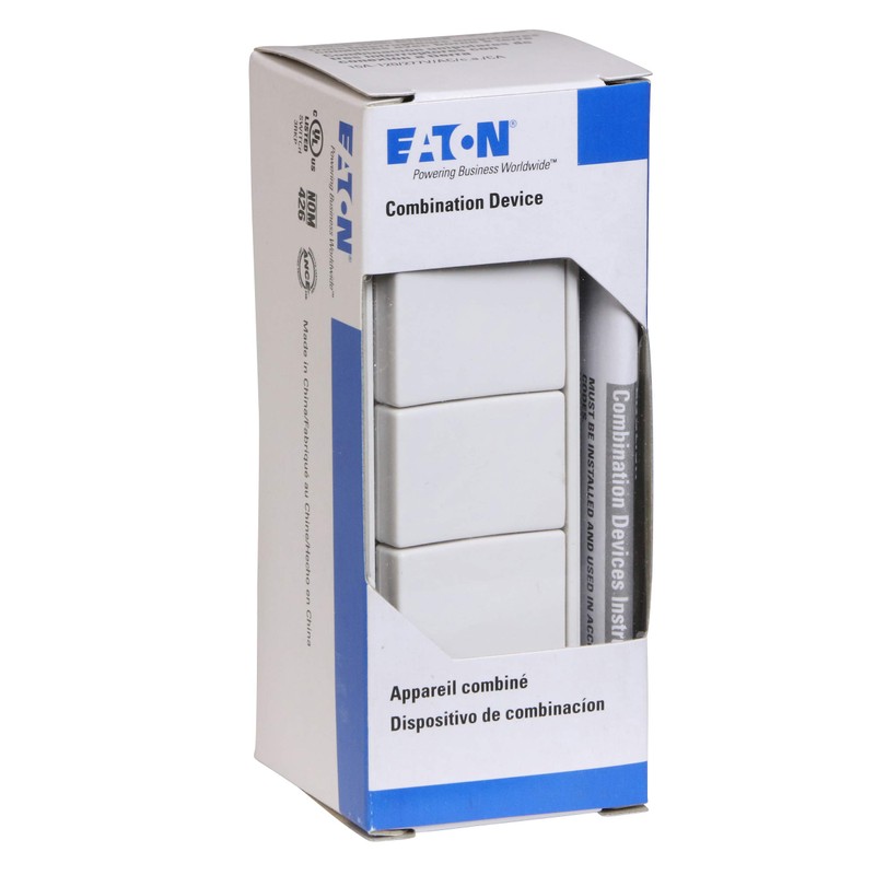 Eaton 7729W-SP 15-Amp 120-Volt Decorator Heavy Duty Grade Three Single-Pole