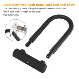 iScooter U Lock with 4ft Cable and Mounting Bracket, Scooter Lock with 3 Keys for Electric Scooter, Bike, Motorcycle