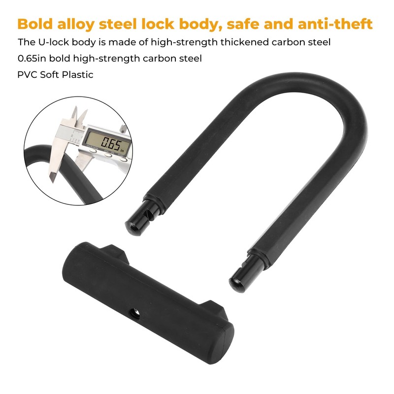 iScooter U Lock with 4ft Cable and Mounting Bracket, Scooter