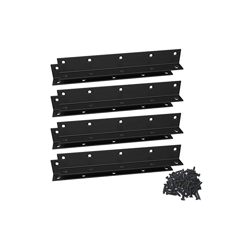 L Bracket,Heavy Duty Corner Brace,Stainless Steel Corner Bracket,Black Large Angle