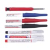 Carpenter Pencil Marker Set Multifunctional 6 Long Nib Deep Hole