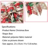 MOIHSING 2 Pcs Christmas Wreath Bows 9x13.8 Inch, Merry Christmas