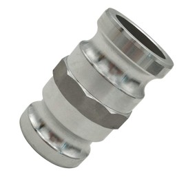 Aluminum Type AA Cam and Groove Spool Adapter, 3" Male Camlock x 3" Male Camlock